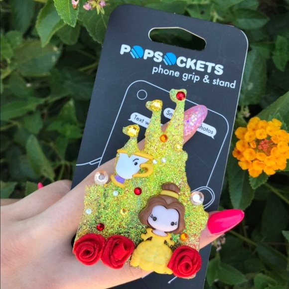 🥀 Belle & Chip Custom Popsocket Disney Magic🥀 - Picture 2 of 4